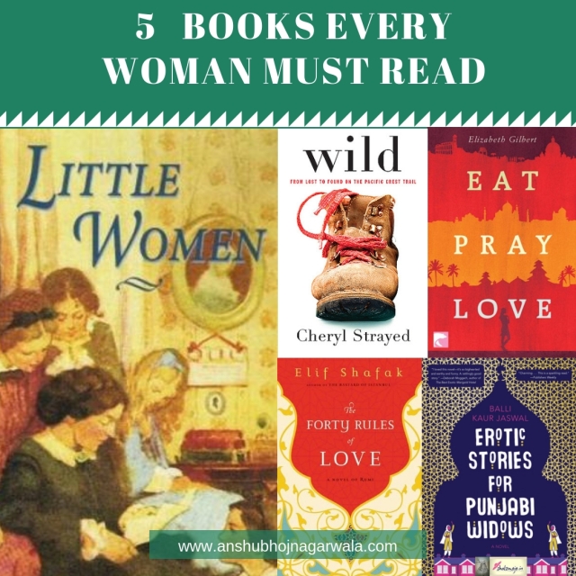 5 books by women for women!! Don't miss these wonderful 5 books every woman must read.